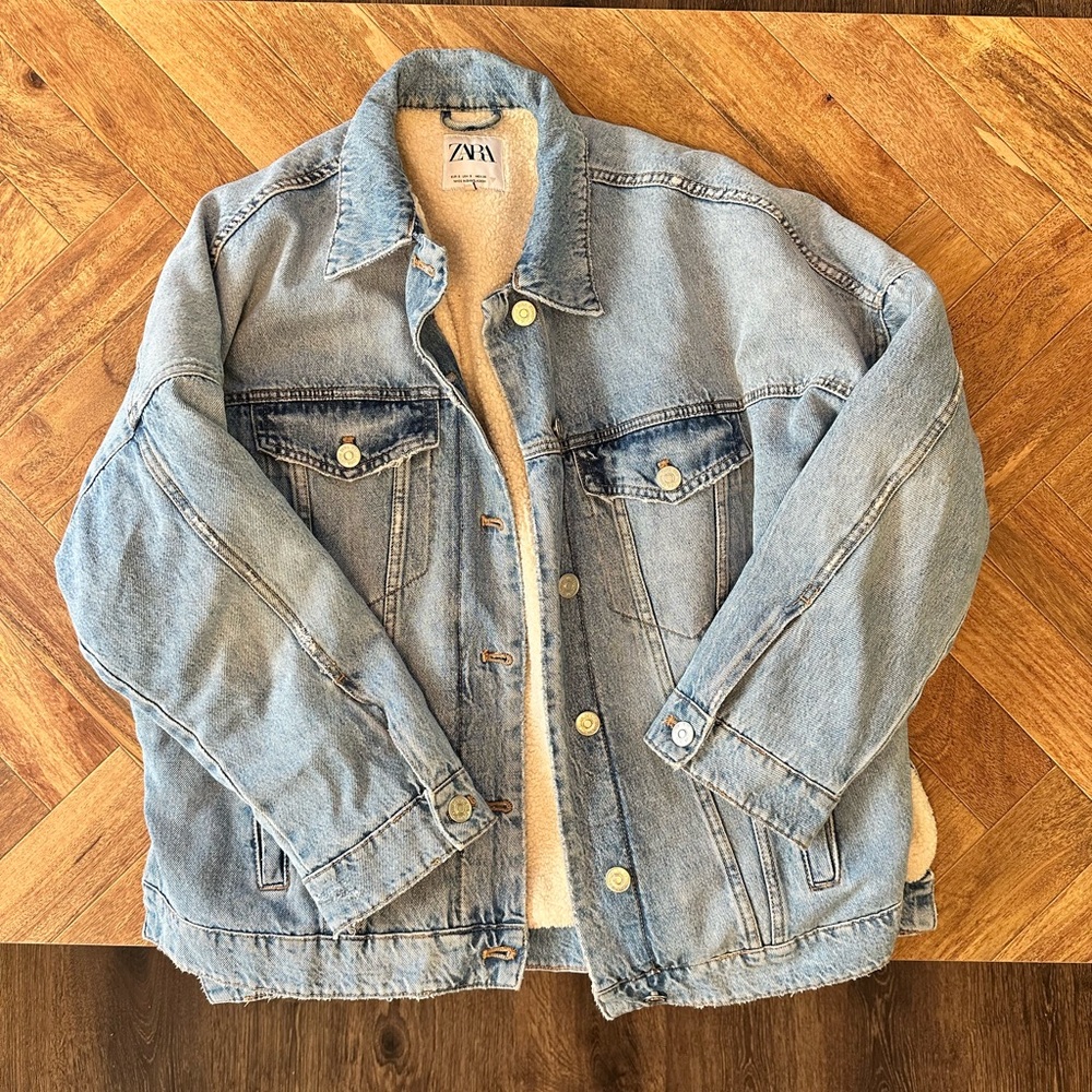 Zara Oversized Jean Jacket